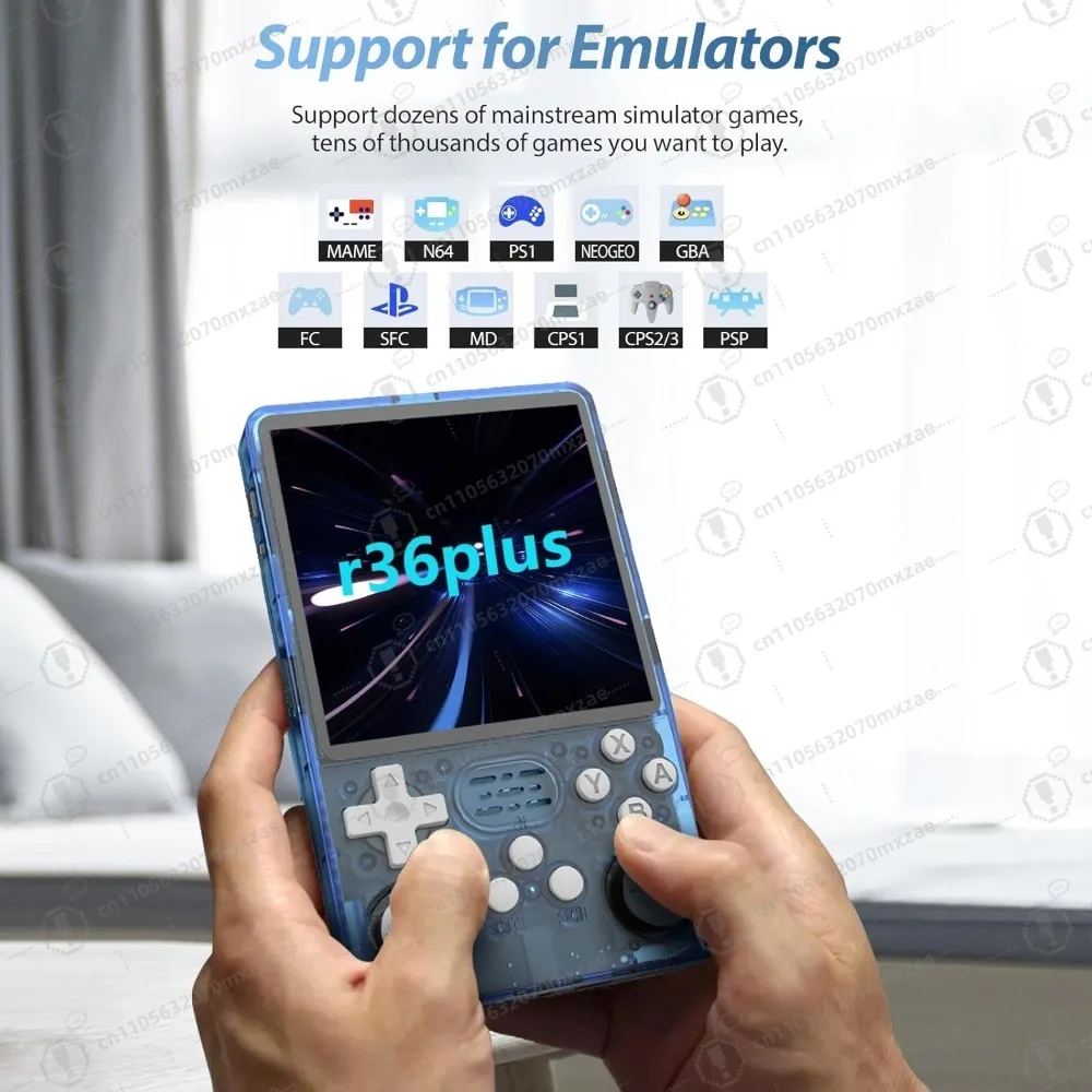 R36s Handheld Game Console, 15000+ Preloaded Games, 4.0 Inch Retro Console with 64GB Storage and 26+ Emulators