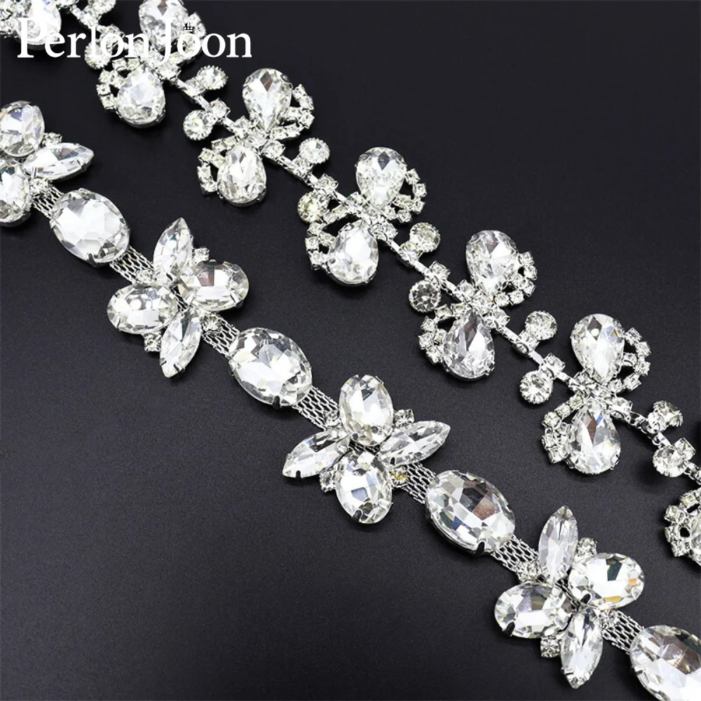 1 Yard Fancy Diamond Horse Eye Crystal Chain DIY Accessories Bags Headwear Clothing Handmade Rhinestone Chain ML258