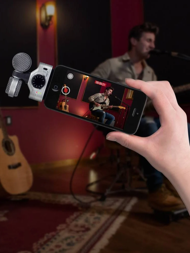 Microphone stéréo milieu du côté ZOOM iQ7 pour appareils iOS 3