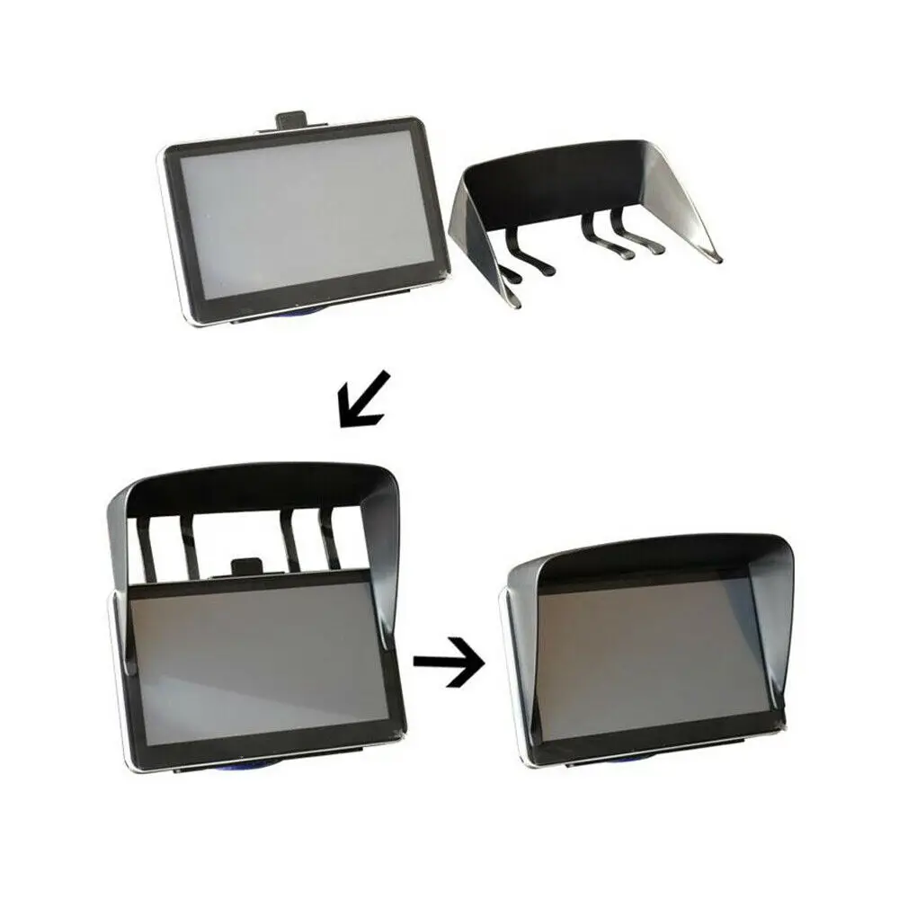 7-Inch Sun Shade Block For Garmin Dezl Fleet Camper GPS Navigation Sunshade Anti-Glare Visor Reduces Windscreen Reflection