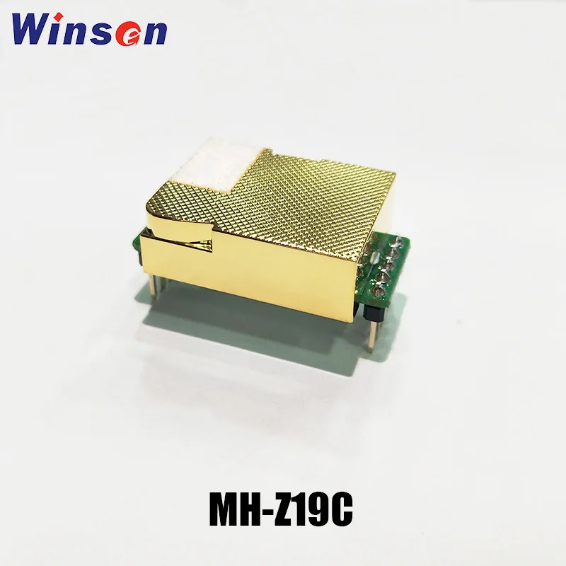 20 Chiếc Winsen MH-Z19C NDIR CO2 Cảm Biến Độ Nhạy Cao Tiêu Thụ Điện Năng Thấp UART PWM Ra Tuổi Thọ Dài Vàng Phòng