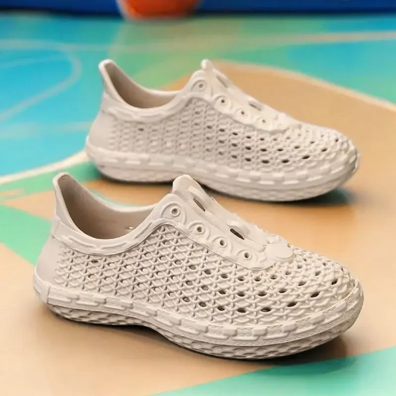 

Обувь с отверстиями, мужские пляжные сандалии высокого качества, оптовая продажа, повседневное использование, нескользящая, стильная, удобная, роскошная, H, дешевая мужская обувь с жидкостями