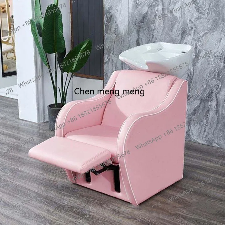 

Shampoo bed Barber shop Hair salon Semi-reclining flush Simple modern adjustable salon bed
