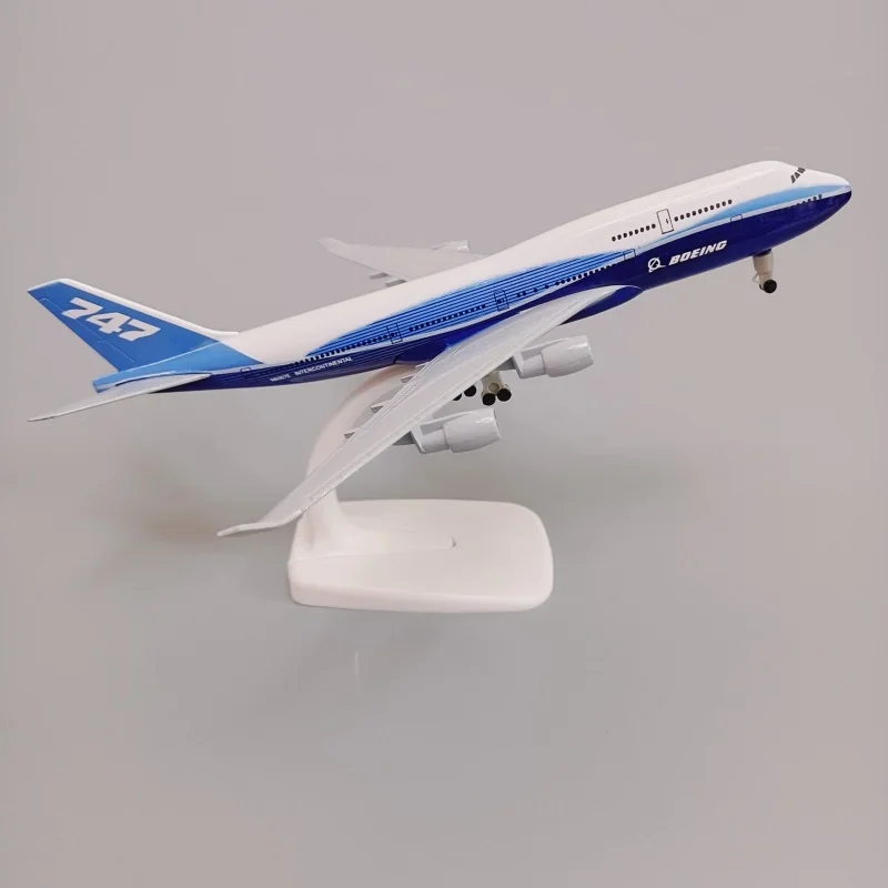 Modelo de liga de metal de 20cm, protótipo boeing 747 b747 companhias aéreas airways, modelo de avião, aeronave fundida com trens de pouso