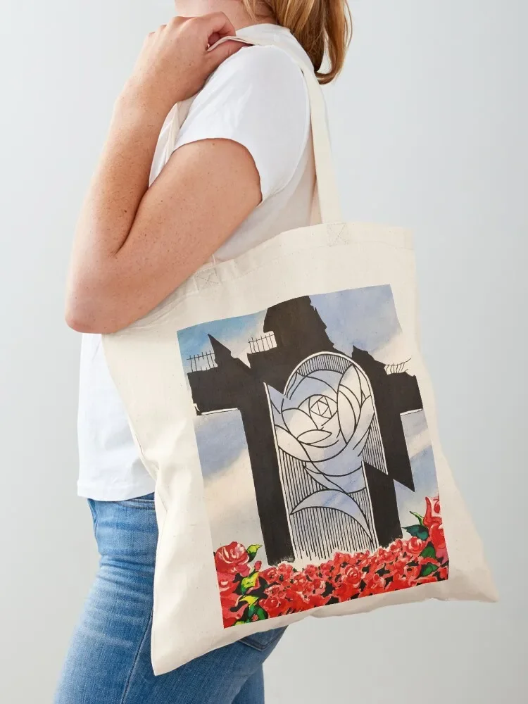 Utena Rose Gate Tote Bag Women bags eco bag folding Portable shopping bag