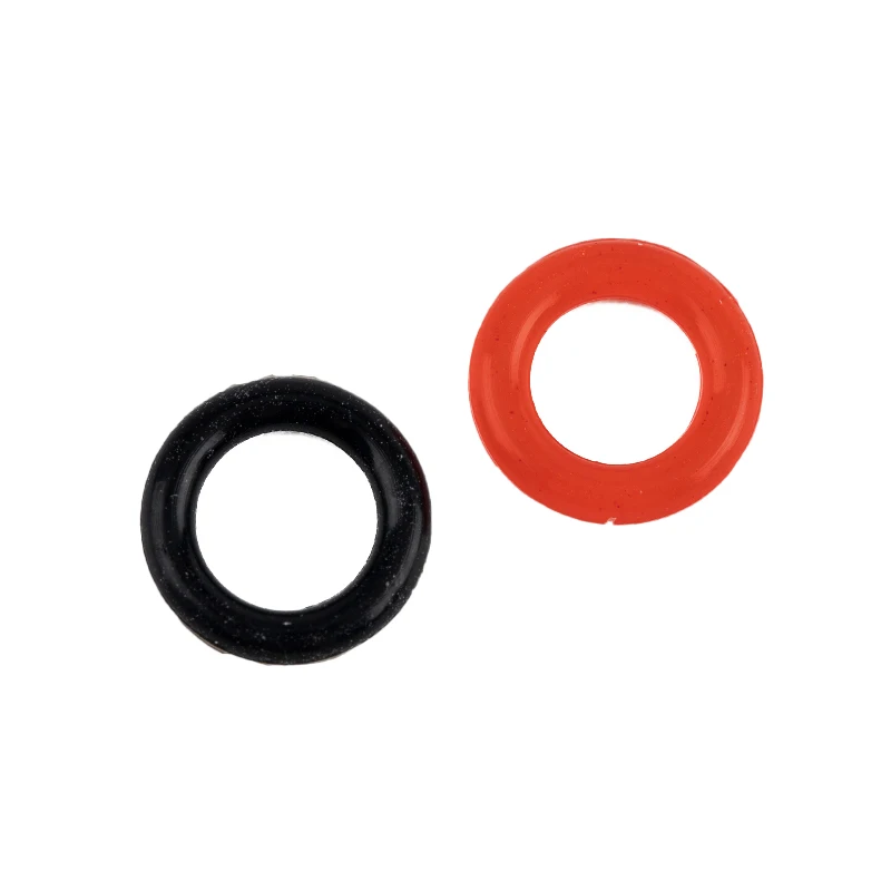 Amortecedores de borracha para interruptor de anel o, 120 peças, absorção de choque, silêncio sob tampas de chave para teclado mecânico mx, vermelho claro e preto