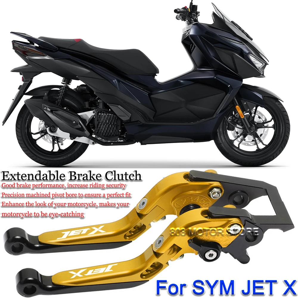 

For SYM Jet x jet x Motorcycle Accessories CNC Brake Clutch Levers Adjustable Extendable Handlebar Grips