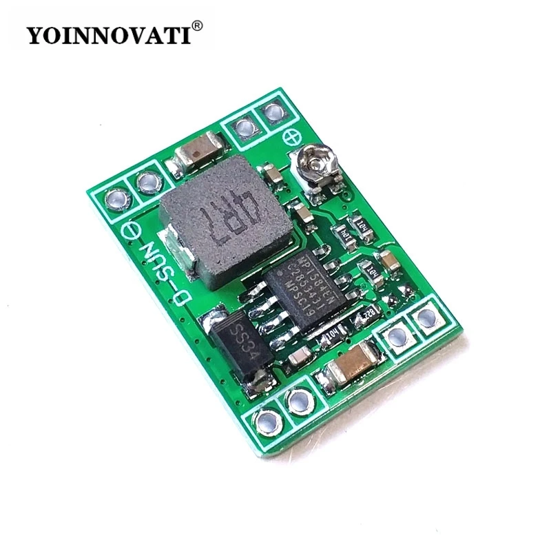 1Pcs MP1584EN 3A 3.3/5/9/12V Ultra-Small Size DC-DC Step Down Supply Module Adjustable Power Step-down Descending Output MP1584