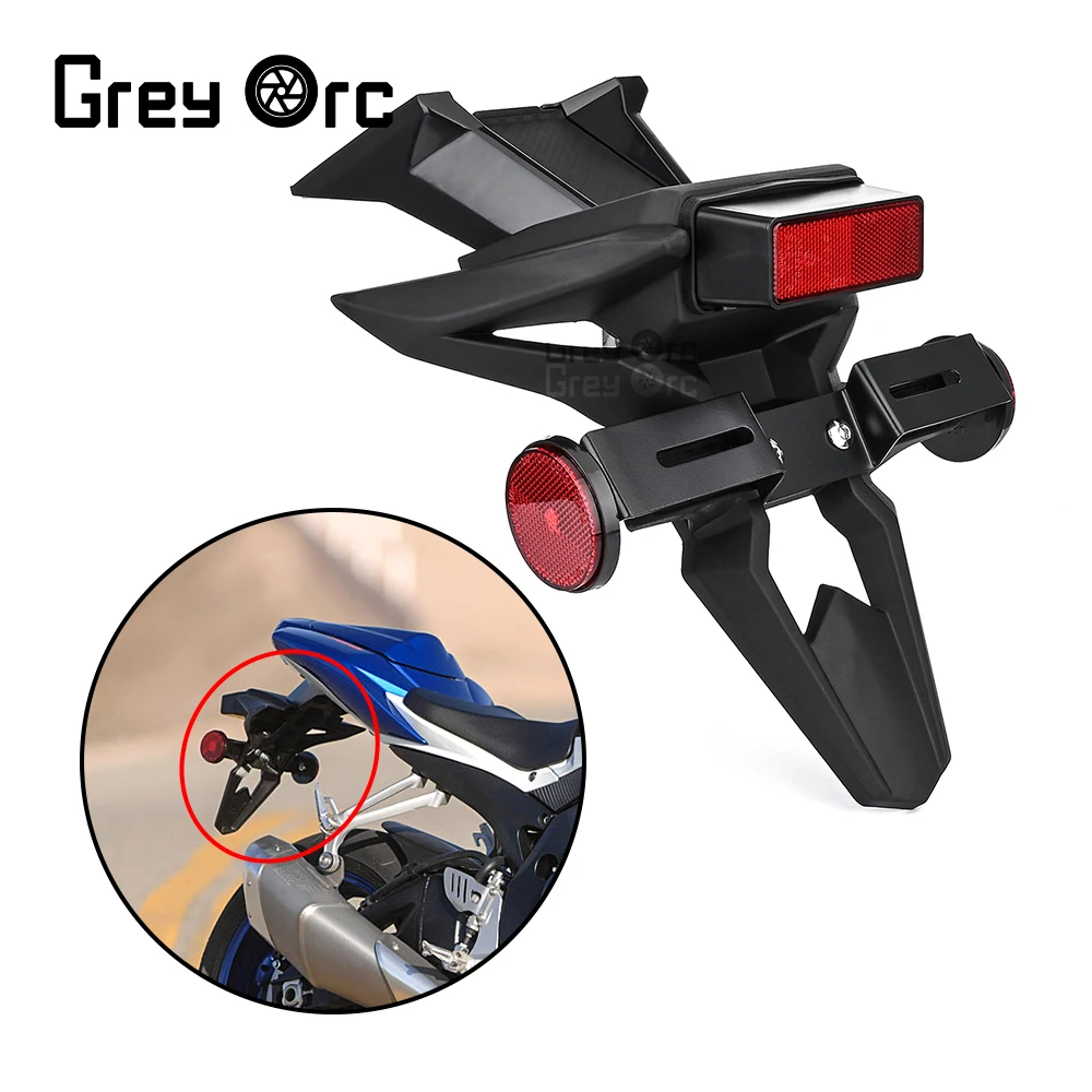 

Motorcycle Rear Fender Mudguard Cover License Registration Plate Taillight Bracket for Suzuki GSX R 600 750 2008 2009 2010 K8