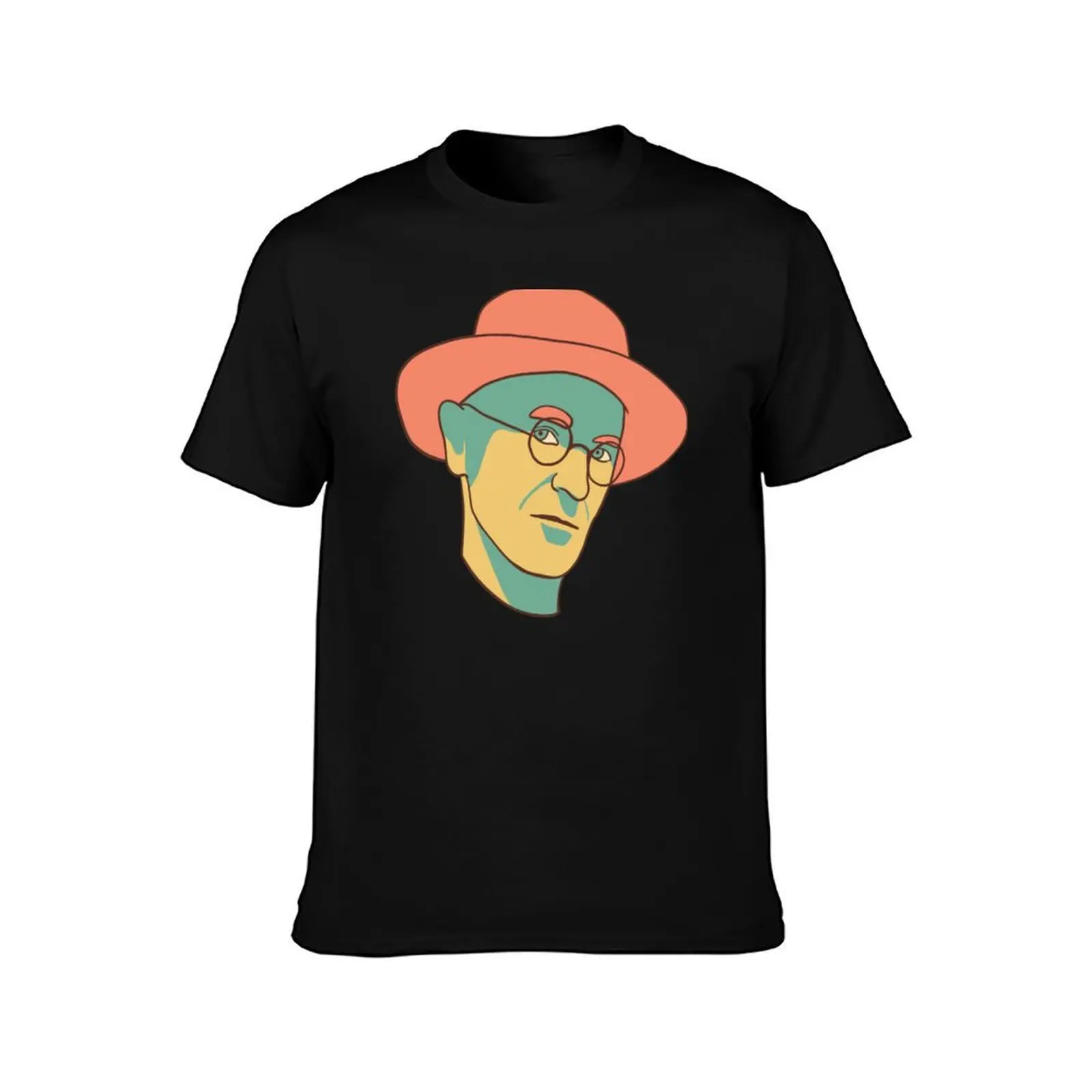 Hermann Hesse Portr?t In Vintage Farben T-Shirt Festival Short Sleeve T-Shirt