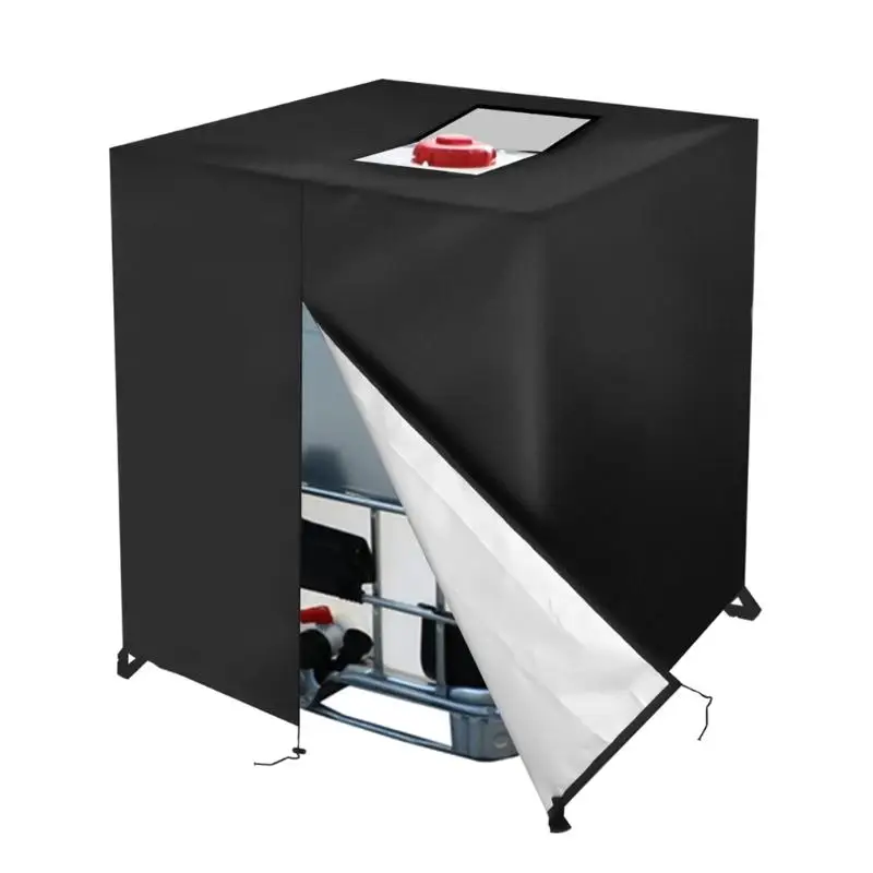 Waterproof And Windproof Outdoor Storage Cover IBC Container Protective Cover For Standard 275 Gallon IBC Tanks D2RD