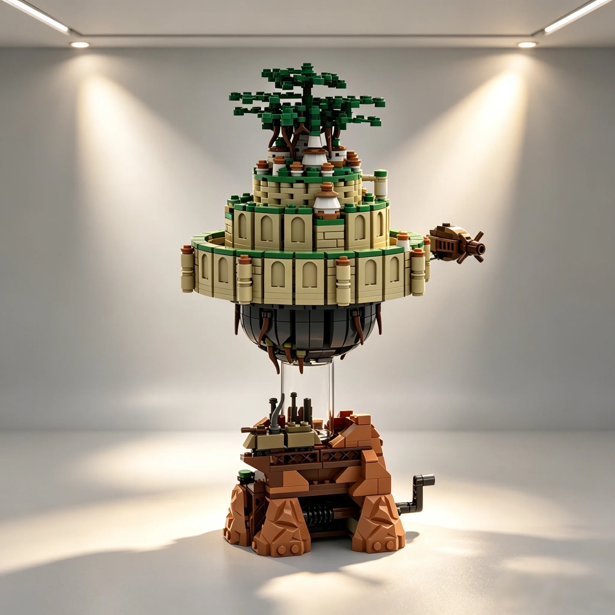 Floating Island Architecture DIY Assembly Sculpture Fantasy Desktop Display Decoration Home Collection Crafts Gifts