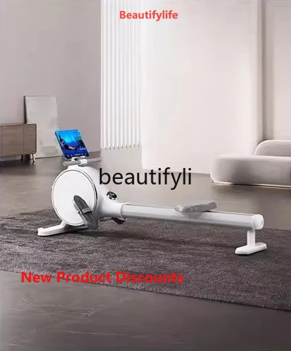 

A49 Smart Rowing Machine Electromagnetic Resistance System Dual Sliding Rails Wrapped Silent Home Self-Generating Exerciser