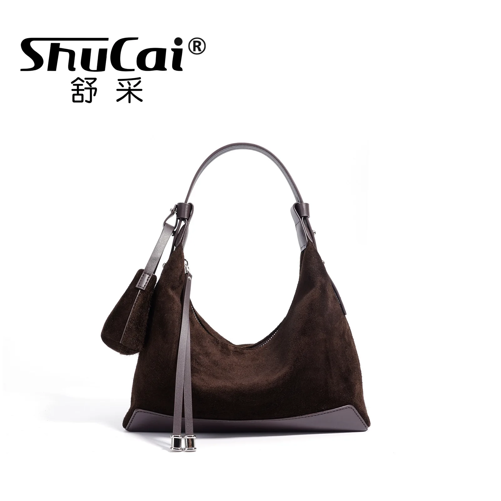 

Genuine Grade Suede Leather Women Shoulder Crossbody Bag Luxury Designer Brand Ladies Tote for Woman Handbag Female Underam Bag