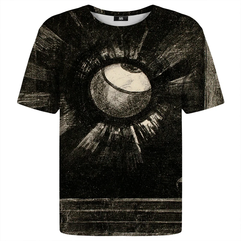 Summer Men's Abstract Gray Monster Gaphic Street Hip Hop T Shirt Casual Short Sleeve 3d Tshirts Fashion Daily Oversized Tee Tops