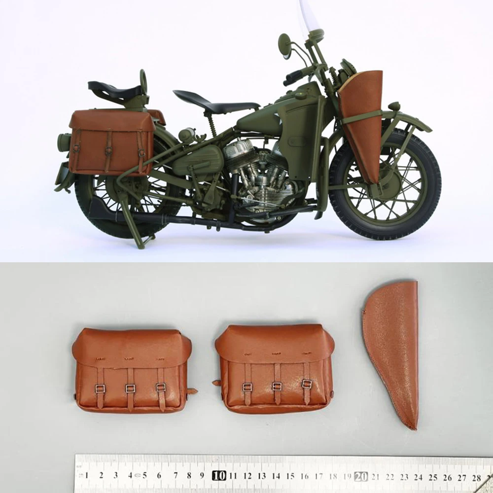 ZY8038 figura de soldado a escala 1/6, accesorios Mini Scence, WWII, Juego de bolsas de motocicleta militar de EE. UU. Para modelo de figura de acción de 12 pulgadas