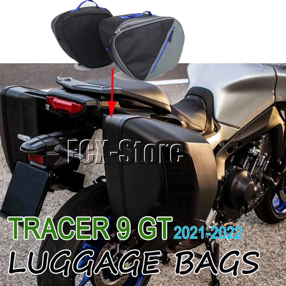 

Motorcycle Luggage Bags Expandable Inner Bag Nylon Waterproof Bag Red Black For Yamaha Tracer 9GT 900 TRACER 9GT 2020 2021 2022