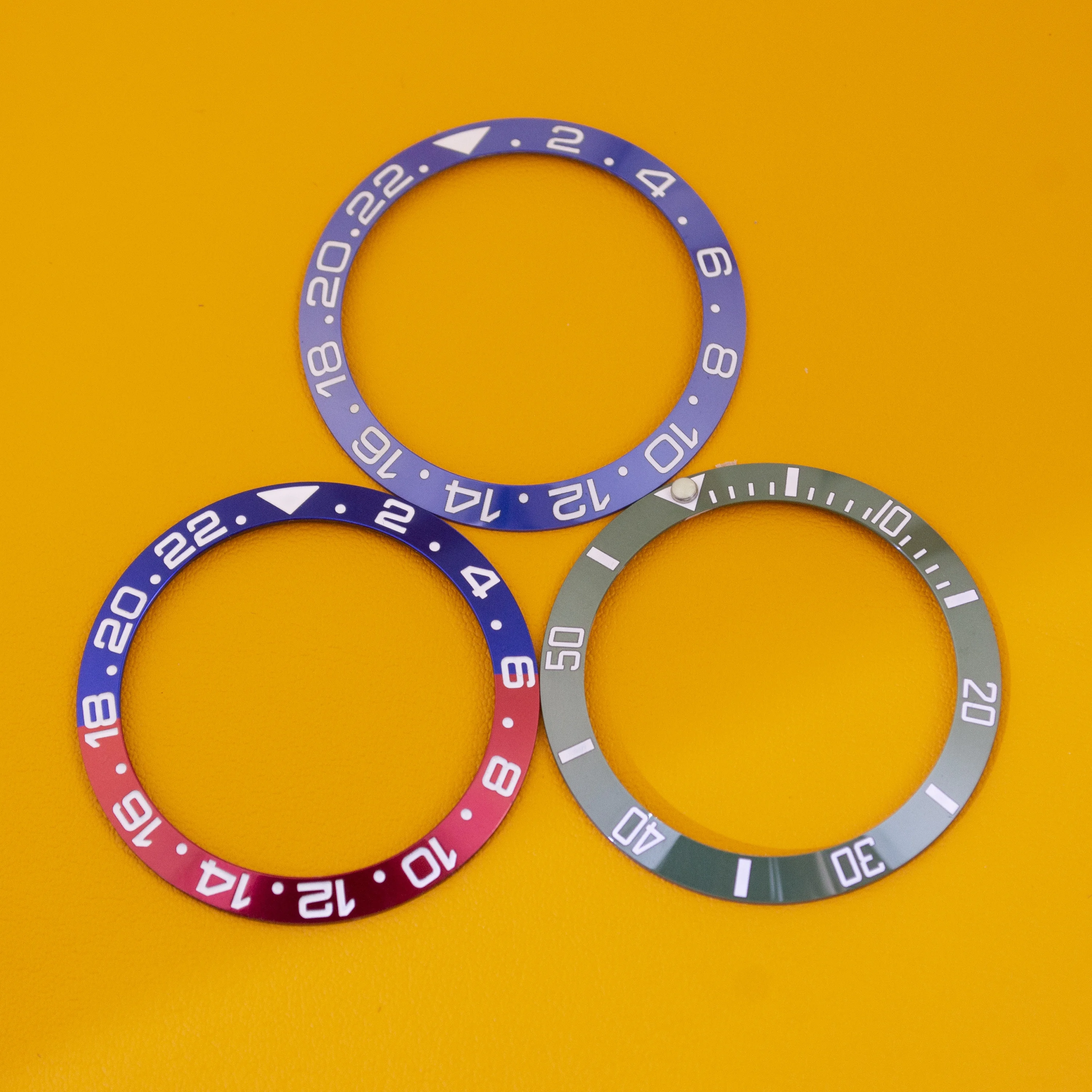 

NH35 Watch Bezel 38mm Outer Diamater Range Ring for NH36 Movement Replacements Accessories Parts Repair SUB GMT Ceramic Bezel