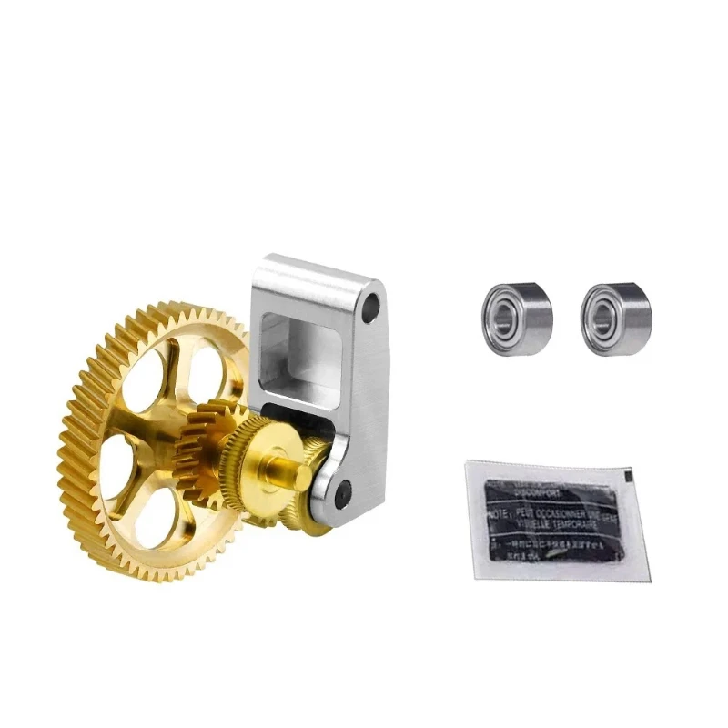 All Metal Extruder Gear Kit DLC Nano Coating Helical Gear Feeding Assembly for Bambu Lab X1 P1 A1 mini 3D Printer