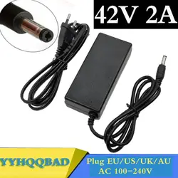 Cargador de batería para bicicleta eléctrica, accesorio de 36V, 2A, 42V, 2A, Li-ion, para patinete eléctrico, Serie 10, 36V