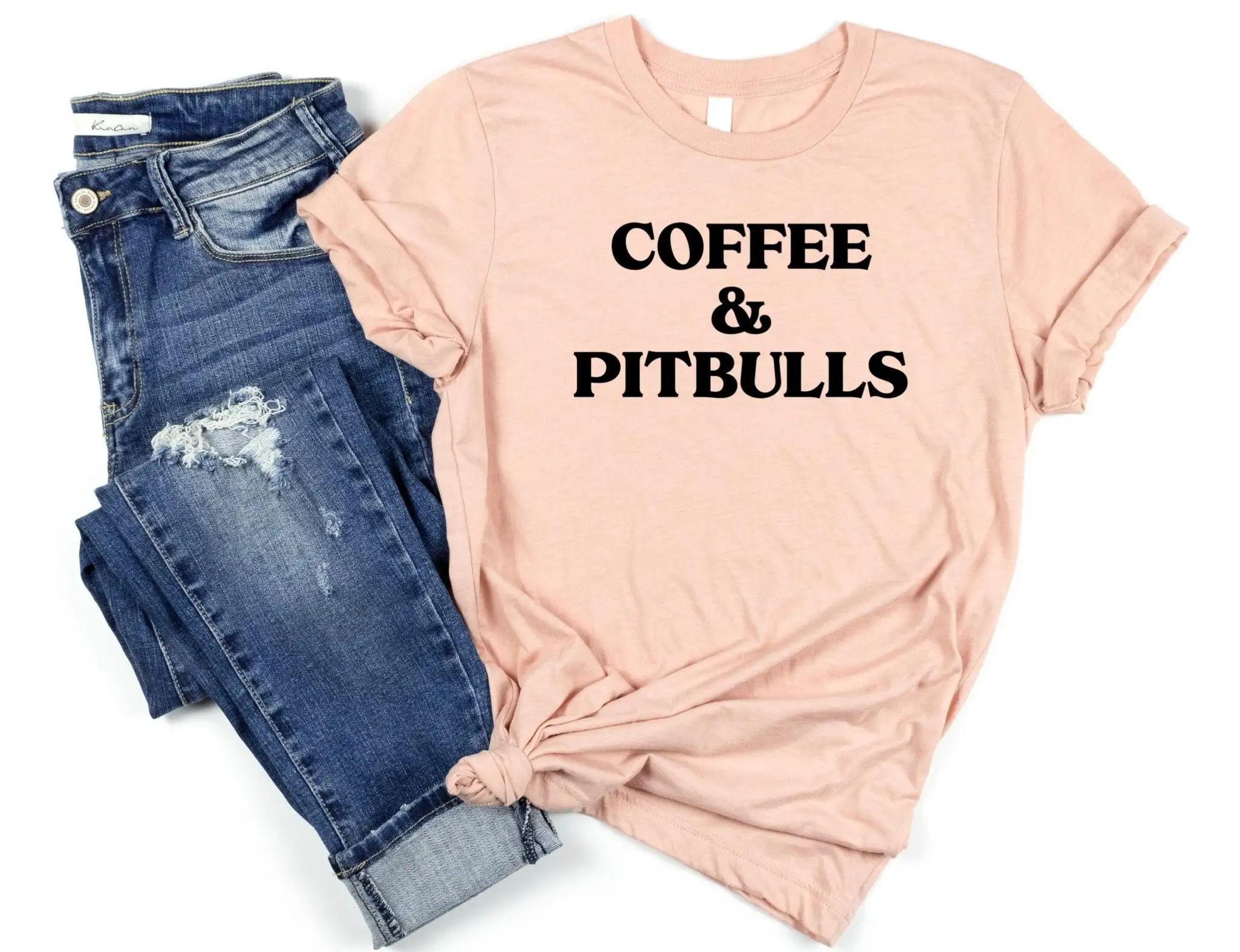 

Coffee And Pitbulls Pit Bull Mom Lover Drink Pet My Pitbull Funny Pittie T Shirt For Drinker