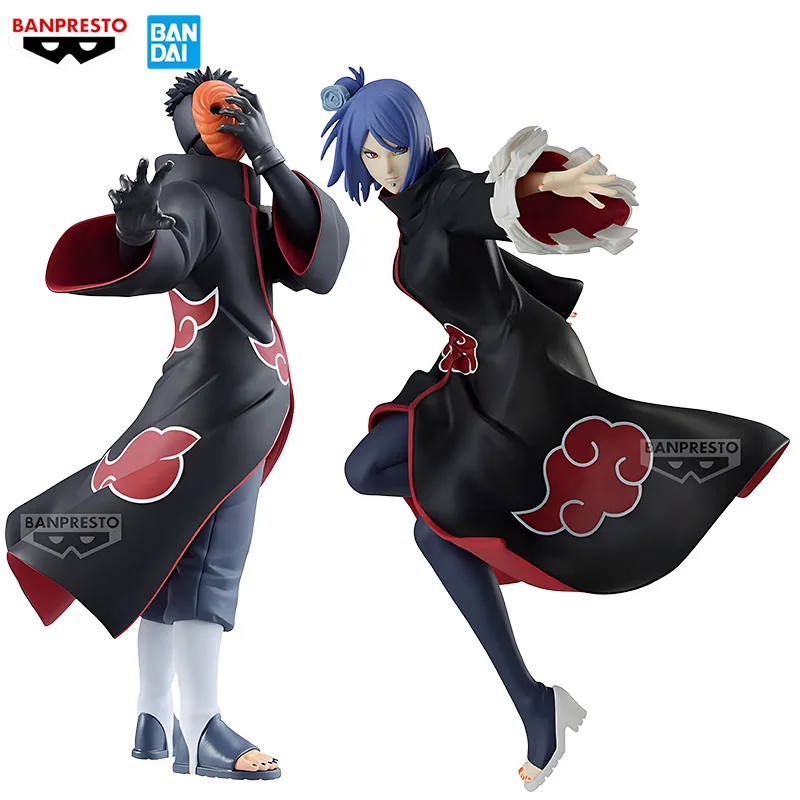 

Original Banpresto Vibration Stars Naruto Shippuuden Konan Uchiha Obito PVC Action Figure Children's Collectible Toys Anime Gift