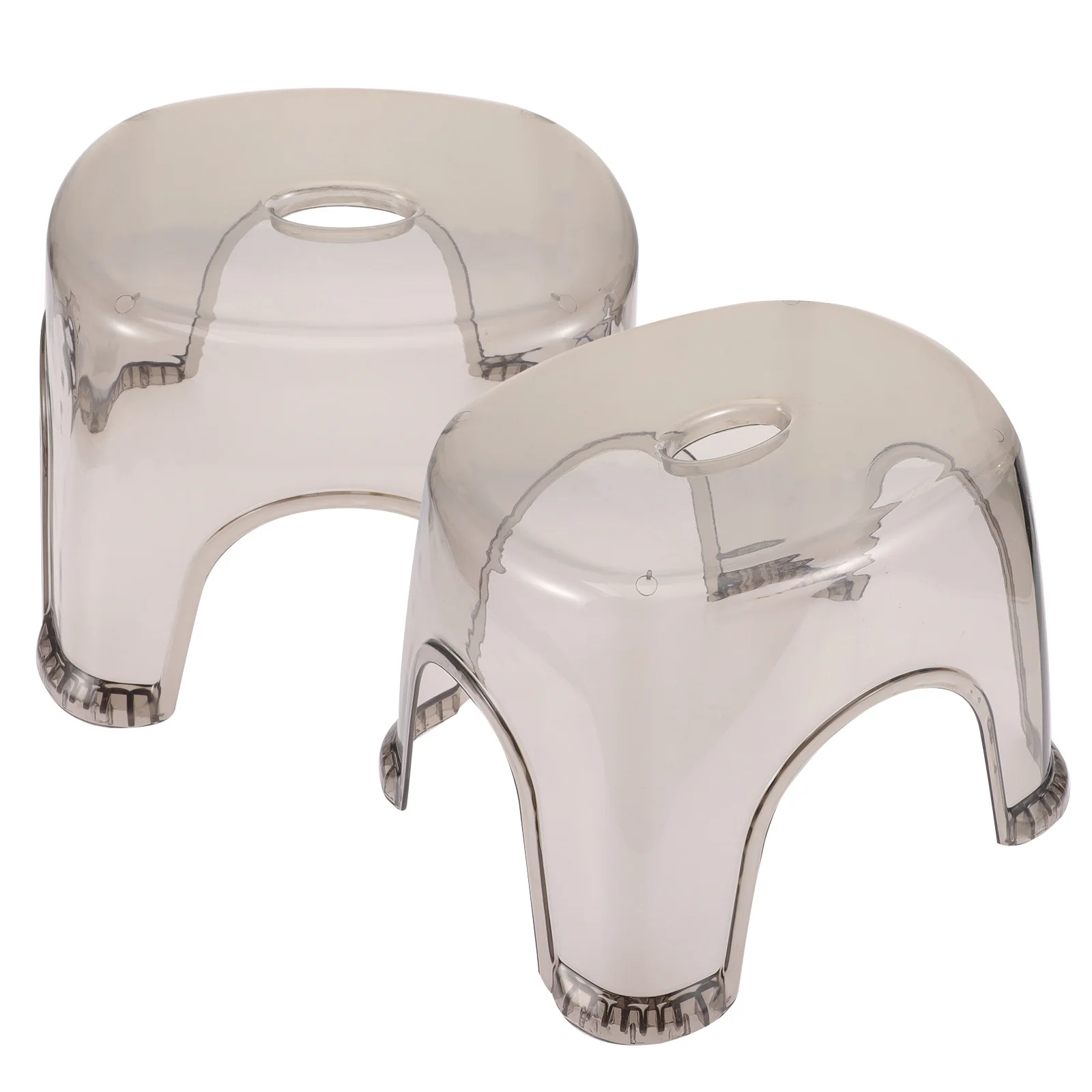 2pcs Plastic Small Step For Kids Lightweight Household Foot Stool Shoe Changing Stool Bathroom Living Room Bedroom Outdoor Use