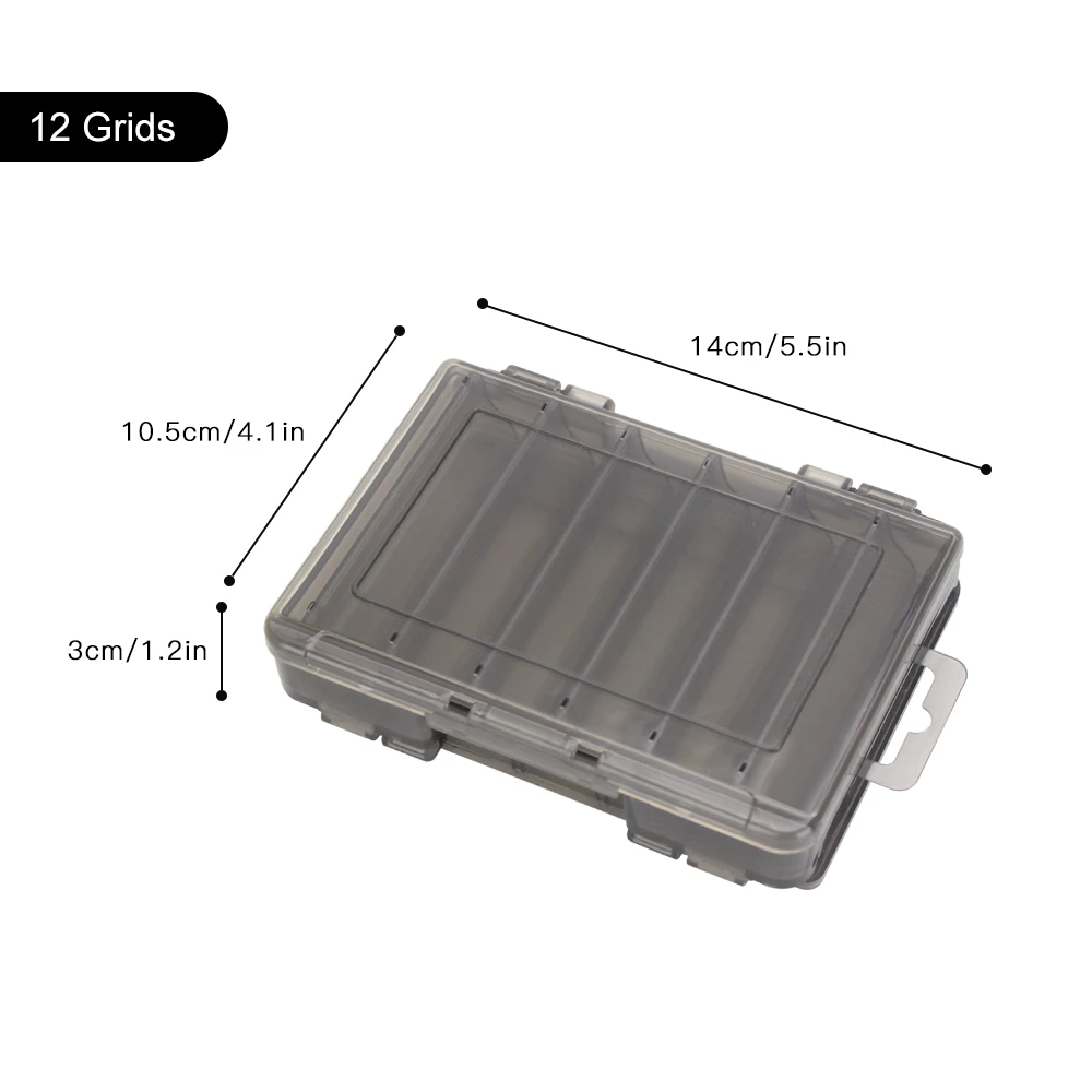 Fishing Case Double Sided Fishing Lure Box Case Squid Jig Minnows Bait Fishing Tackle Box Storage Case Container