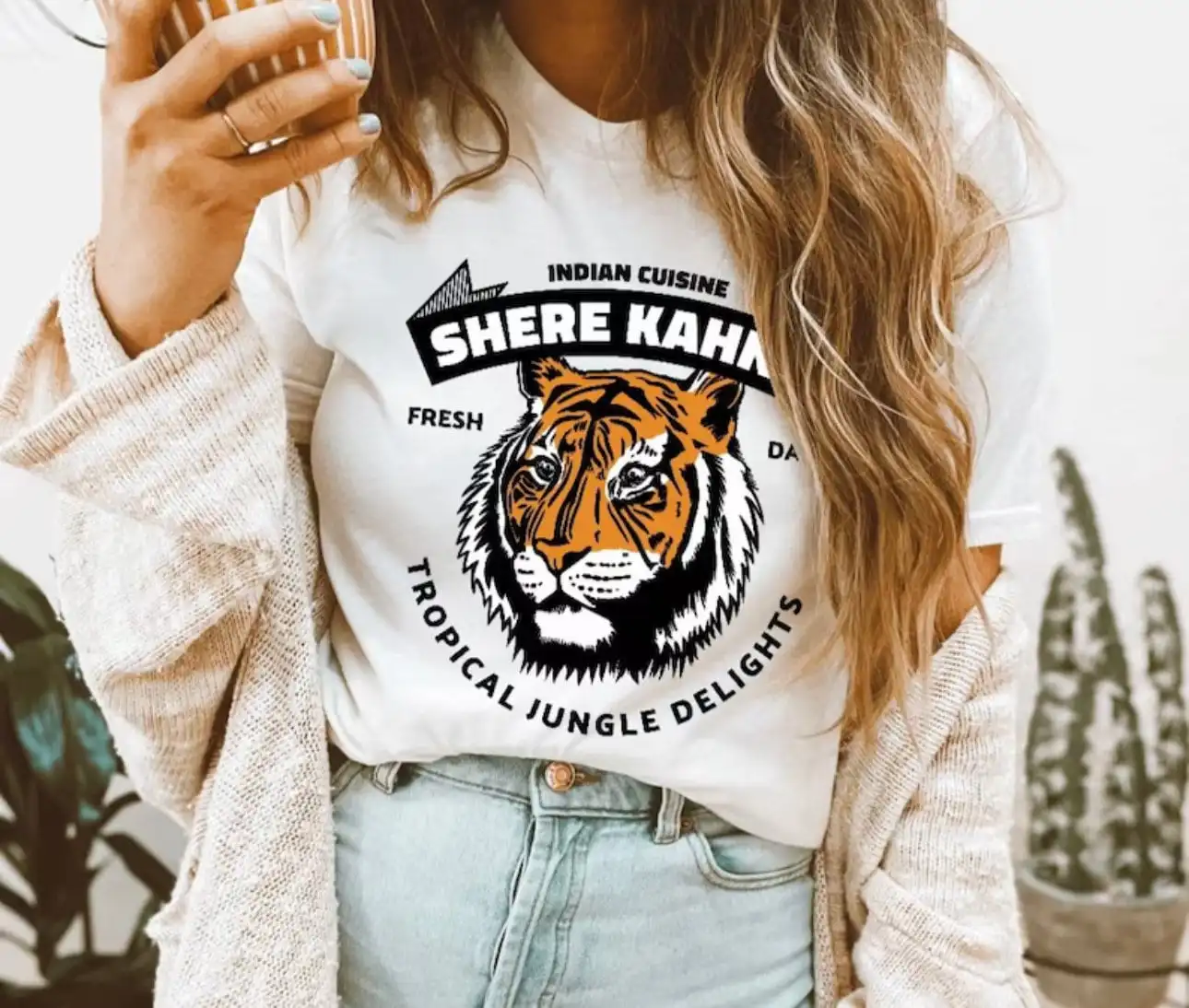 

Холщовая футболка из джерси Shere Kahn Bella