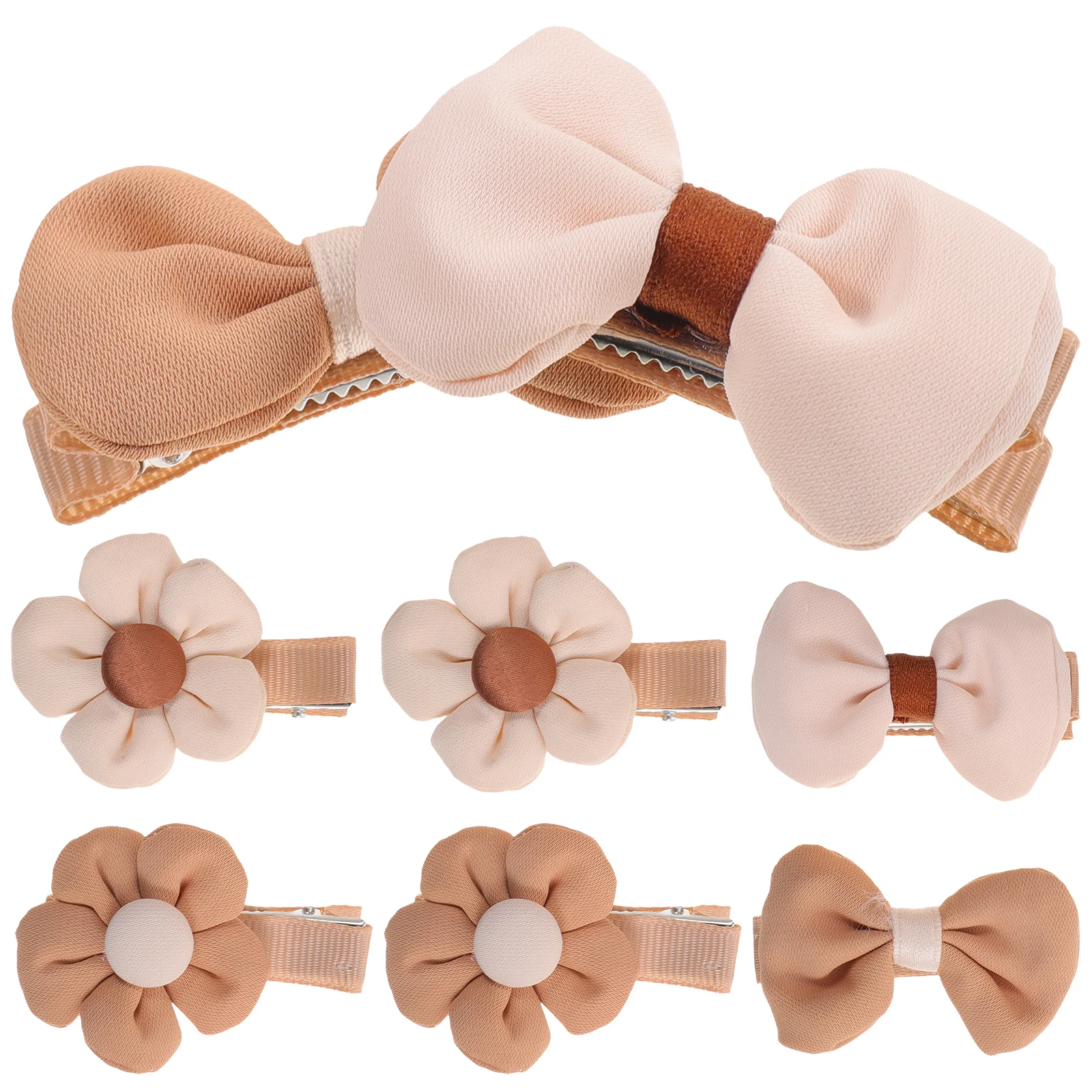 

8 Pcs Resin Hair Clips for Girls 4 12 Toddler Bowknot Flower Shape Cute Accessories Birthday Party Masquerade Decorations Kids