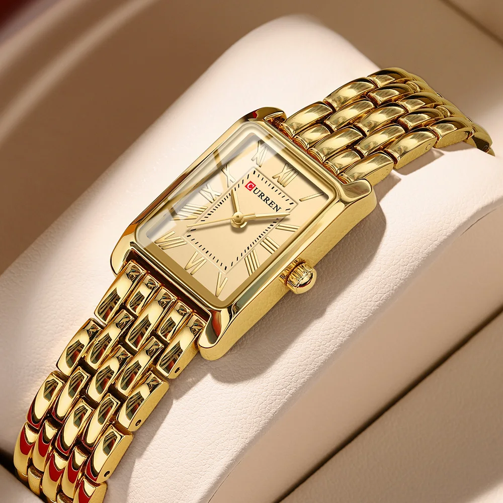 CURREN New Women Watch Light Luxury Brand Stainless Steel Ladies Business Watches Female Student Fashion Quartz Wristwatch