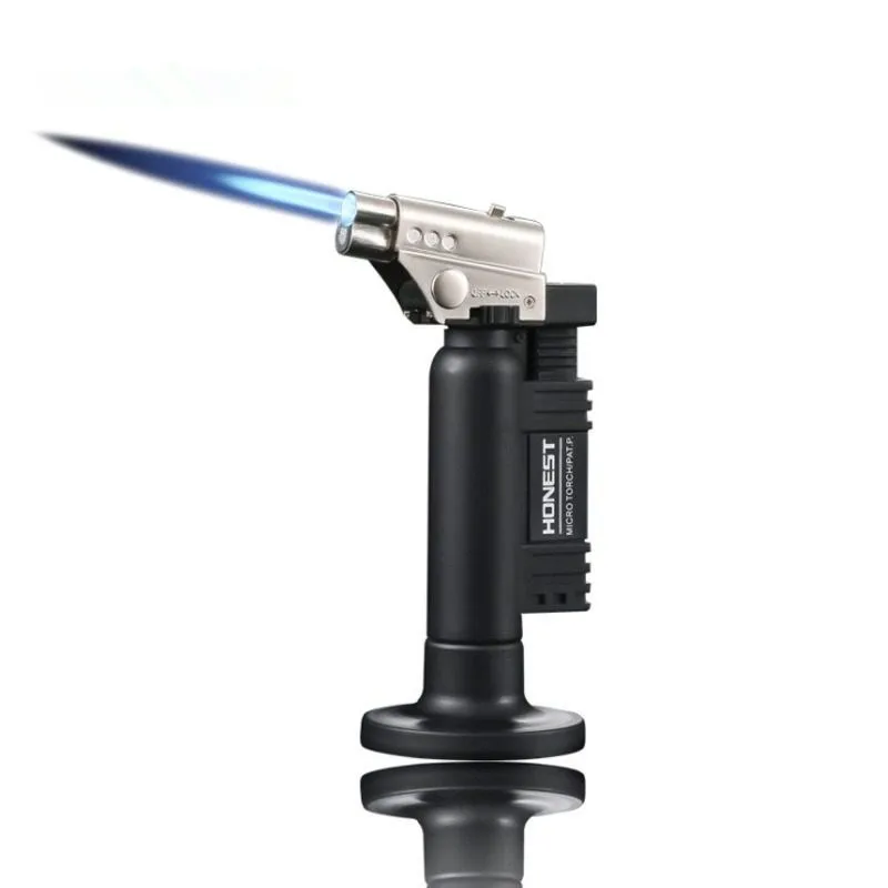 Honest Double Fire Switch Lighter with Safe Lock Welding Torch Spray Gun for Outdoor Barbecue Kitchen BBQ Tool Cigar Lighting view 4