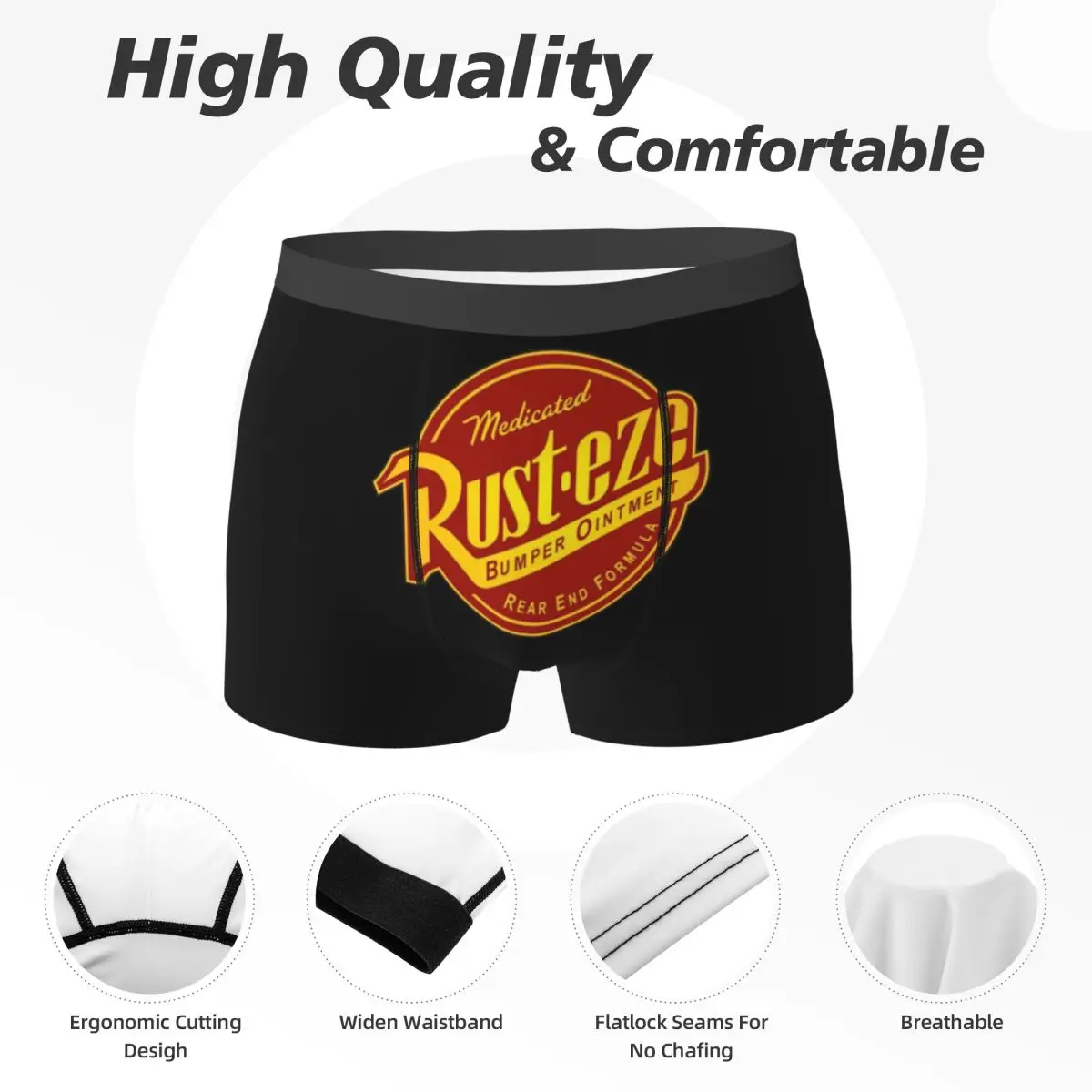 Boxer onderbroek shorts Rust-eze Lightning McQueen slipje heren comfortabel ondergoed voor Homme man vriendje cadeau