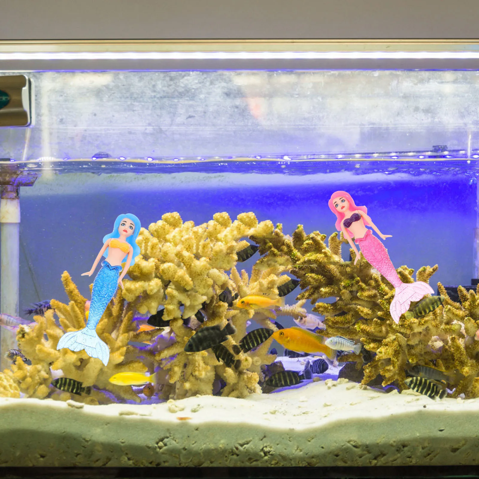 4 szt. Plastikowe zabawki do nurkowania w basenie w kształcie syrenki dla dzieci, pływające koła do pływania, zabawki do kąpieli, sprzęt do łowienia rybek, na plażę