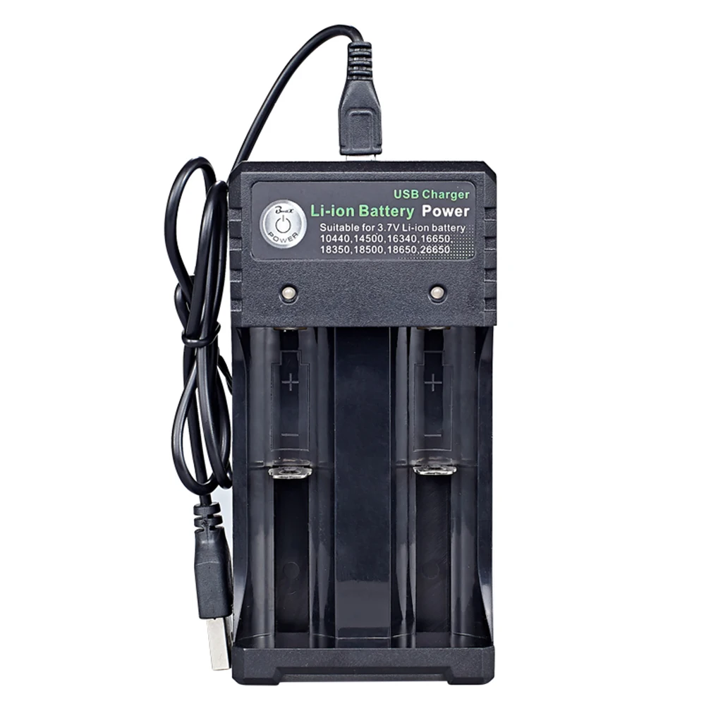 

3.7V 1A/2A Lithium Battery Fast Chargers Universal 2 Slot Li-ion Lithium Battery Charger Replacement for 18650 10440 14500 16340