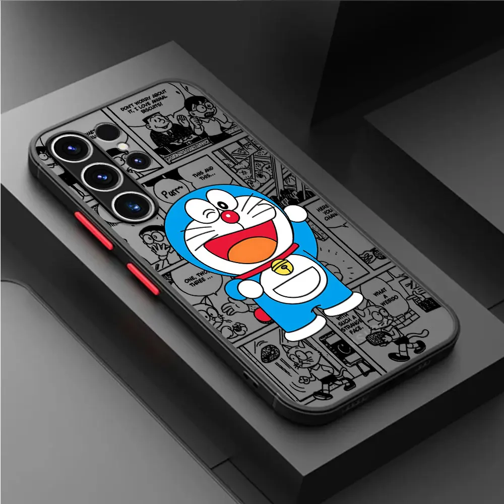 Anime Doraemon Cute Phone Case for Samsung Galaxy S24 Plus S22 S20 FE S23 FE S10 Plus S9 S21 S23 Ultra Shell TPU Luxury Cover