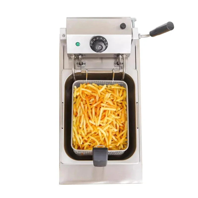 

Commercial Electric Deep Fryer 8L 2850W w/ Removable Basket Electric Countertop Fryer