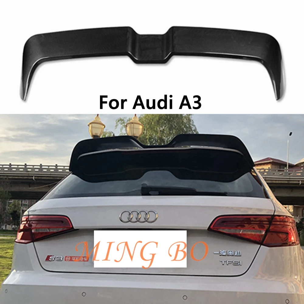 

For Audi S3/A3 Sline/A3 Hatchback 2014 -2018 Car External Parts Carbon Fiber Rear Roof Spoiler Wing Lip