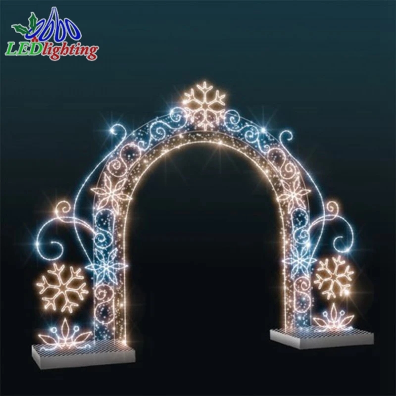 

Customized led motif light decoration lighted wire frame entrance arch arch