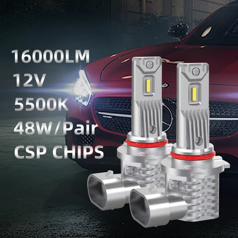 

Auto H4 LED Headlight Bulbs 12V 5500K Bulb to Replace Halogen Bulbs Auto Headlight Upgrading Car LED H7 9005