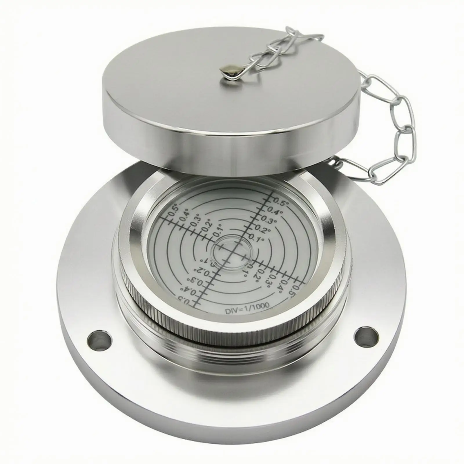 High Precision Construction Level Gauge Round Metal Bubble Tool for Industrial Machinery Alignment