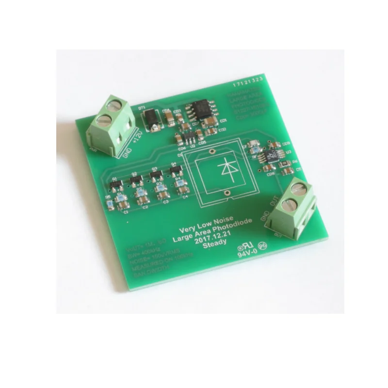 

Ultra low noise large-area photodiode amplifier