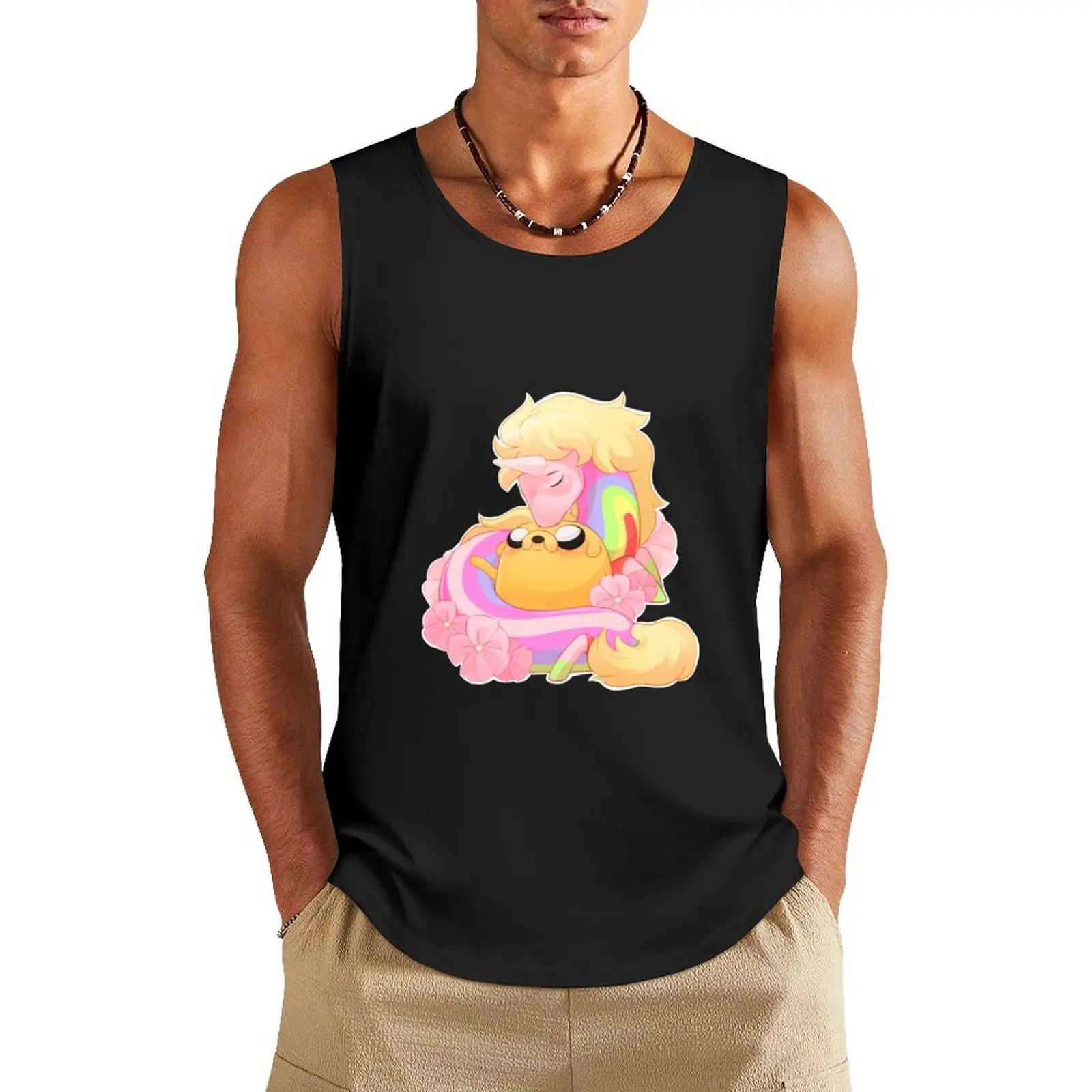 

Jake and Lady Rainicorn Tank Top Men's clothes luxury style sleeveless shirt man gym Bodybuilding shirt