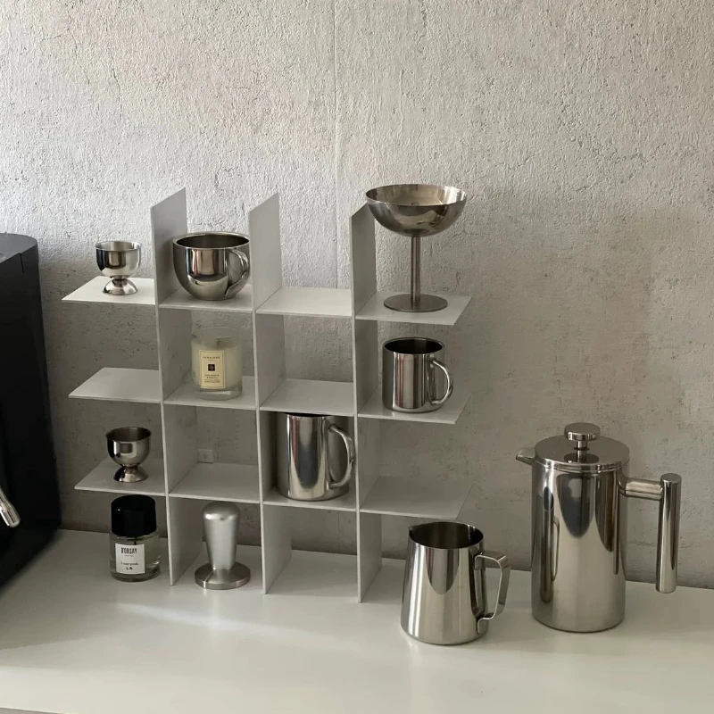 Bathroom Metal Makeup Organizer Tray Perfume Skincare Storage Display Stand Minimalist Cosmetic Holder Home Coffee Bar Station