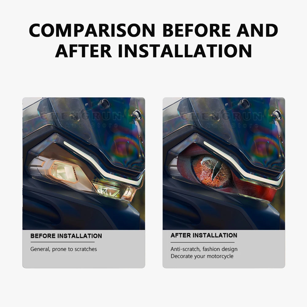 Waterproof Motorcycle Headlight Stickers Headlamp Protective Decals For CFMoto 700MT 700 MT 700mt 2025 Modification Accessories