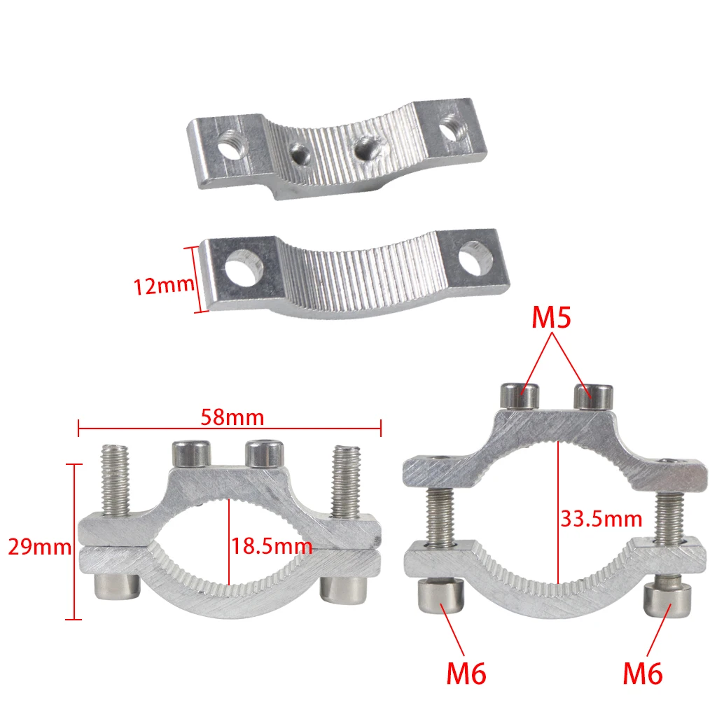 Lenker M6 Feste Schraube Fahrrad Radfahren Clip Clamp Taschenlampe Halterung LED Front Licht Halter Motorrad Fahrrad Zubehör – Detail 8