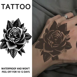 Rose, cool temporary tattoo stickers, durable waterproof, semi permanent herbal tattoo stickers