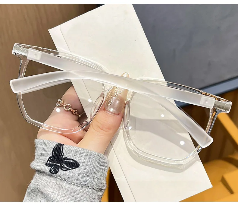 Polygon-Lesebrille mit großem Rahmen +0,5 +0,75 +1,25 ~ +4,0 Damen Herren Anti-Blaulicht-blockierende Brille Optisches Spektakel – Detail 12