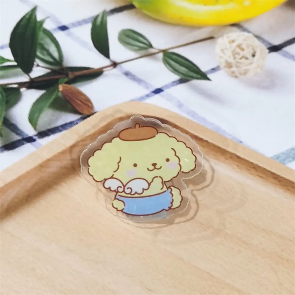 Sanrio acrylic cartoon clips, stationery test paper transparent swallowtail clips, Cinnamoroll acrylic PP clips