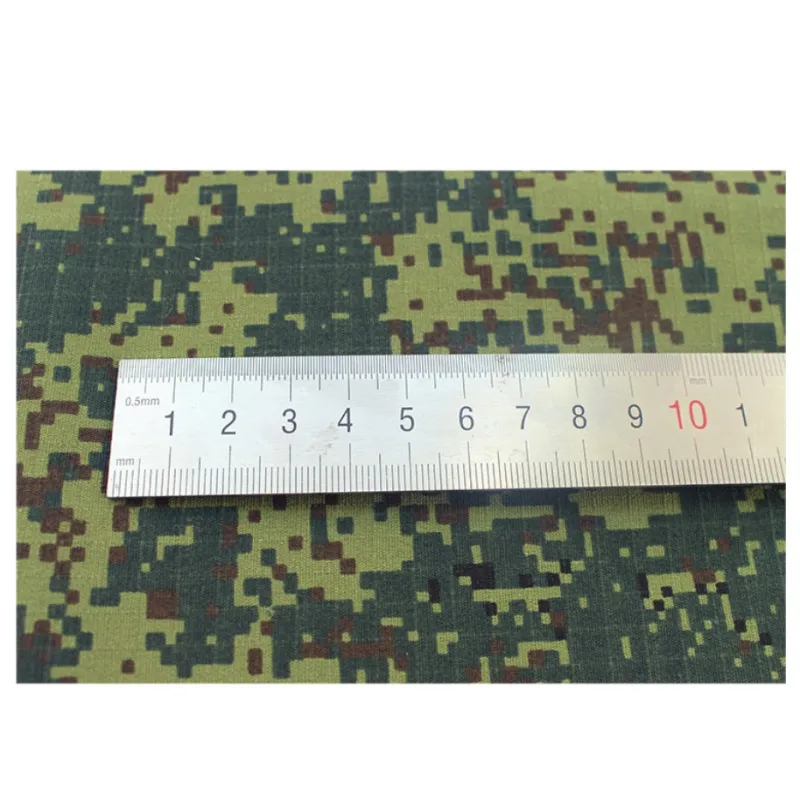 Russian Digital FLORA Camouflage Fabric EMR Polyester Cotton TC65/35 Plaid Cloth Jacket Clothes DIY 1.5 Meter Width